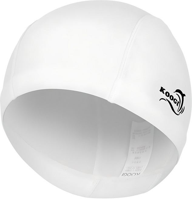 쿠기어드벤쳐 아동용 스판 수영모자 KA-ZC002, 화이트, 1개