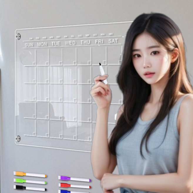 에덴하임 냉장고 투명 자석 메모보드, 월간형