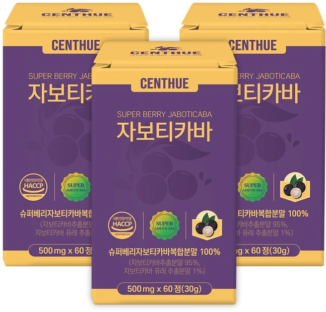 자보티카바 Jaboticaba, 3개, 60정 - 쿠팡