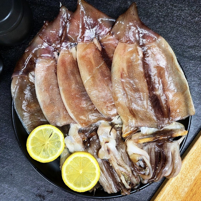 쫄깃쫄깃 반건조 촉촉한 동해안 물피데기 오징어 5미 1set, 1세트, 450g