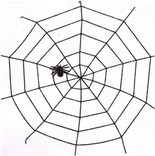 파티쇼 할로윈 장식 뉴 굵은 거미줄 세트 1.5m, 화이트, 1개