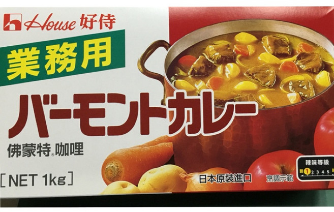 House 好侍 佛蒙特咖哩 甜味 1kg, 1個