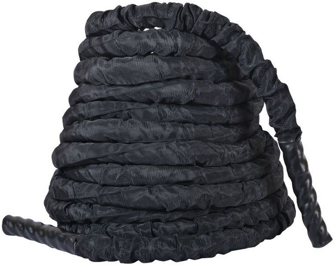 크로스핏 밧줄 배틀로프 근력 헬스장 크로스 단일 저항 내마모성 등반 로프, 1개, 전체커버 25mm-12m