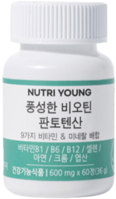 뉴트리영 복합 비오틴 판토텐산, 60정, 1개