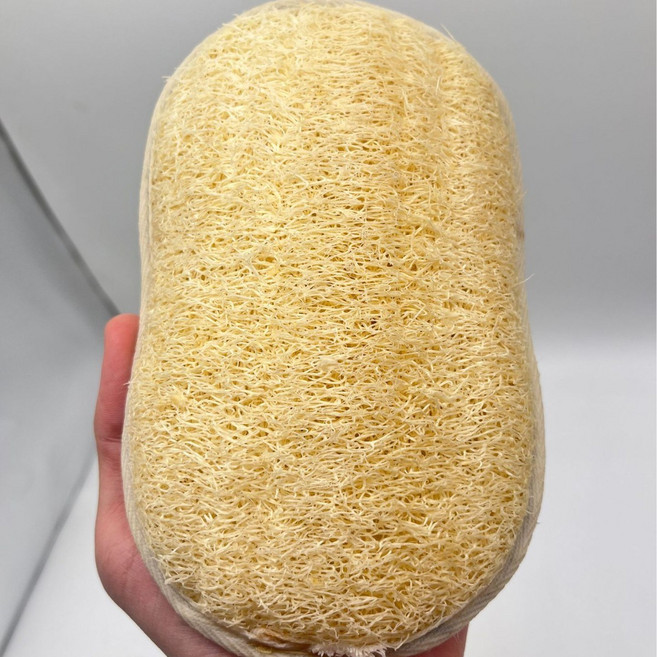 HYLSS 搓澡巾 絲瓜絡搓背 長條搓背不求人去角質浴擦條搓泥浴天然絲瓜絡, 裝搓澡巾大號款18*12.5散裝:如圖, 1個