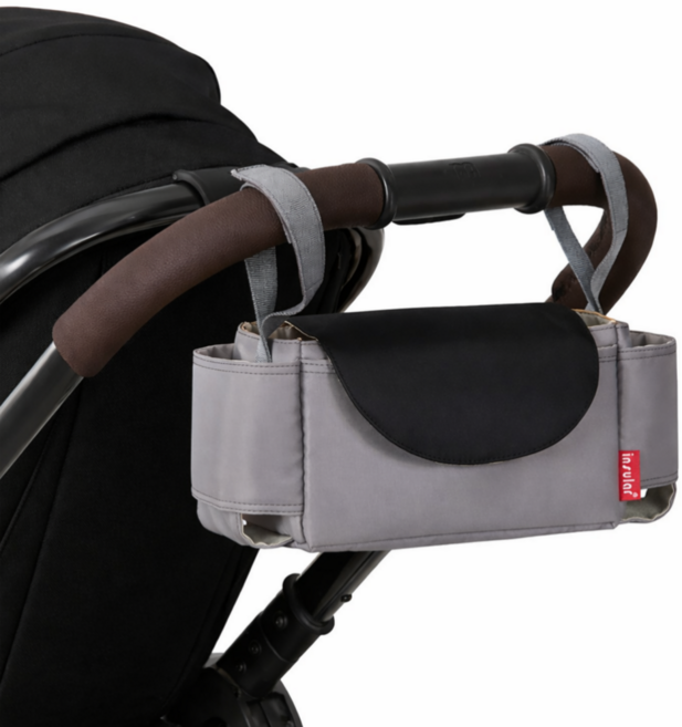 바디스윗 유모차 가방 걸이형 다용도 기저귀가방, 1개, 그레이