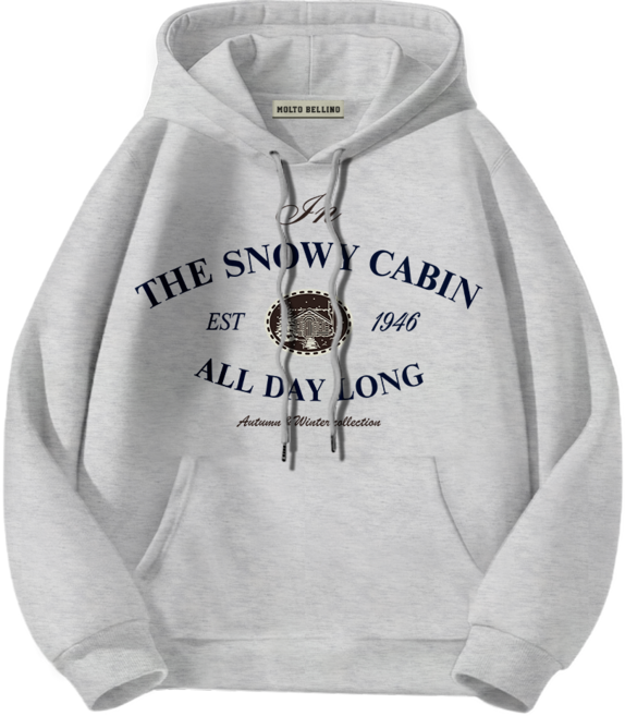 몰토벨리노 TST 스노위캐빈 스탠다드핏 남녀공용 후드티