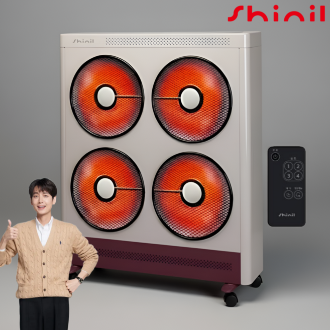 신일 4구 하이라이트 전기 히터, SEH-F4300NK, 혼합색상