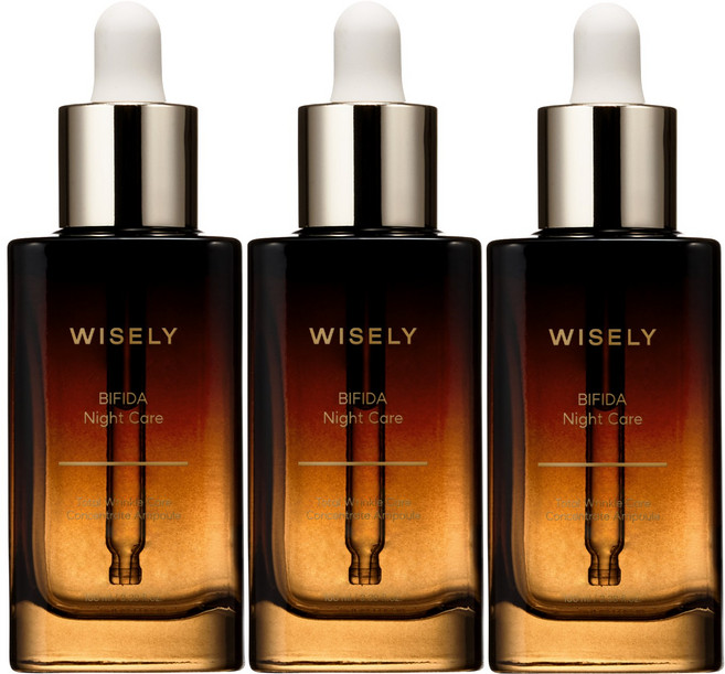 와이즐리 비피다 나이트 케어 주름 개선 갈색병 앰플(대용량), 3개, 100ml
