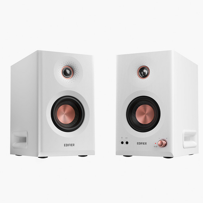 에디파이어 3웨이 액티브 블루투스 6.0 스튜디오 앰프 2.0 채널 모니터 스피커 글로벌버전 MR5, 화이트