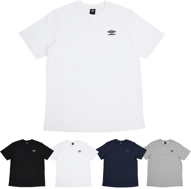 [백화점 정품] 엄브로 26SS 남녀공용 에센셜 스몰로고 반팔티 반팔티셔츠 + 스포츠양말