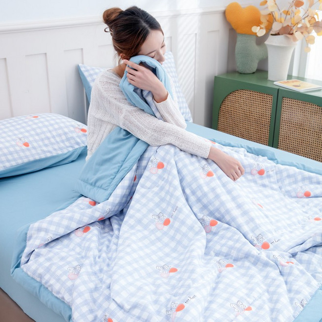 [봄 한정특가] 놀차 간절기 항균 날염 차렵이불+매트리스커버+베개커버 이불세트