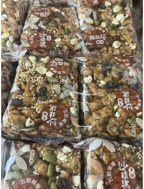口留香 五穀雜糧沙琪瑪 黑糖口味, 1個, 2.7kg