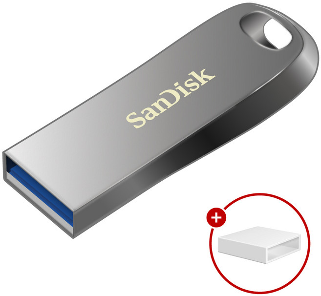 샌디스크 Ultra Luxe 울트라 럭스 USB 3.1 SDCZ74 + USB 보호캡, 1개, 64GB