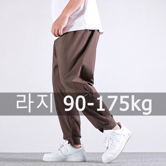 남성 긴바지 빅사이즈 슬랙스 남성 스포츠 바지 밴딩 사계절용 5XL-10XL 90-175kg