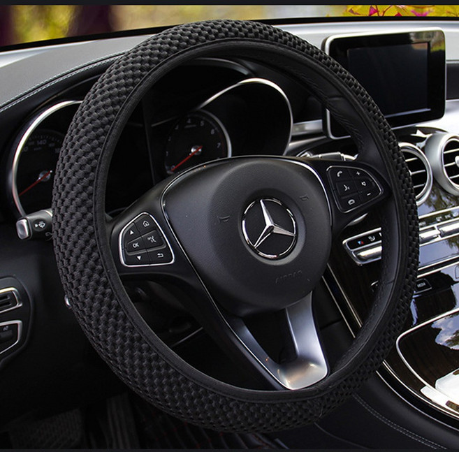 자동차 매쉬 통풍 핸들커버/자동차용품 차량용품, 자동차 매쉬 통풍 핸들커버 블랙