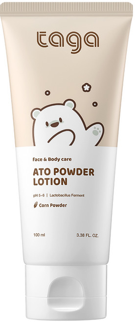 타가 비건 로션형 촉촉한 베이비파우더 땀띠 크림, 1개, 100ml