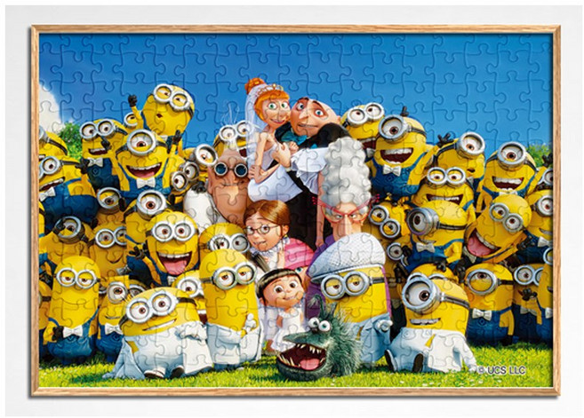 500피스 직소퍼즐 슈퍼배드 미니언즈 결혼식 (액자옵션선택) AL5301, 1개, 퍼즐+알루미늄오크 직소퍼즐액자포함, 500조각