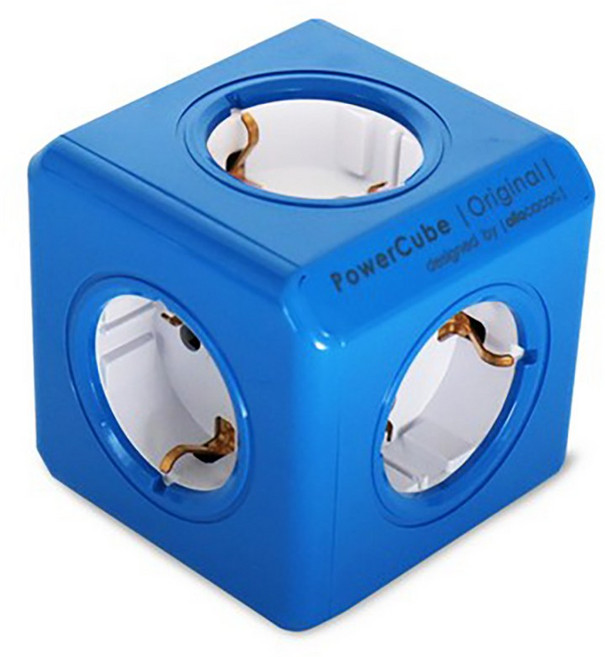 파워큐브 오리지널 컬러 2.0 멀티탭 5구 1150, 7.5cm, 블루, 1개