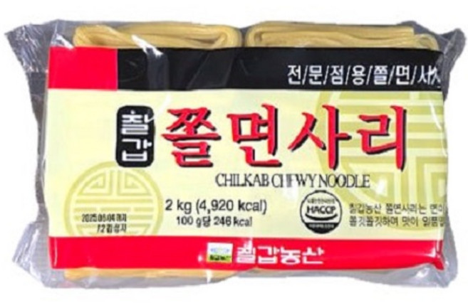 칠갑농산 쫄면사리, 2kg, 1개