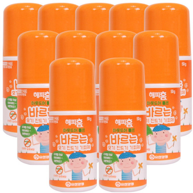 해피홈 아웃도어 롤온 50g, 11개