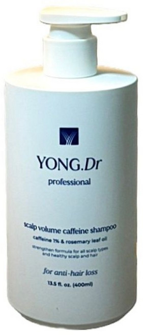 4위 - 용닥터몰 탈모 완화 기능성 샴푸 스칼프 카페인 샴푸 볼륨 부드러움, 2개, 400ml
