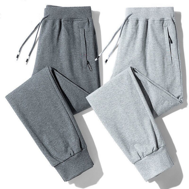 1+1 남성 트레이닝복 바지 남성 스포츠 팬츠 와이드 루즈핏 캐주얼 조거 팬츠 지퍼포켓 트렌디 JXH