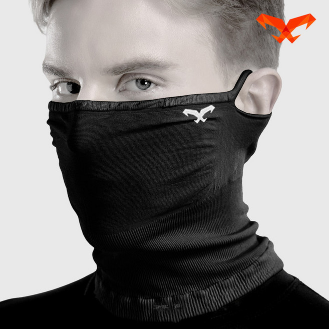 나루마스크 X1 / 자외선 차단 스포츠 마스크, 블랙