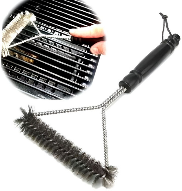 바베큐 그릴 브러쉬 불판 석쇠 철수세미 캠핑 고깃집 찌든때 세척 다용도 청소솔