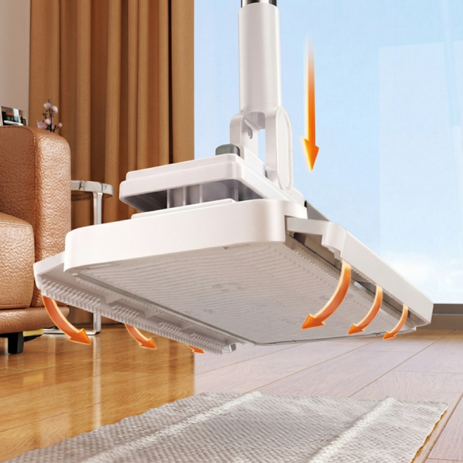 웨이백홈 원터치 밀대 벽걸이홀더 걸레포 2장 세트, 1개