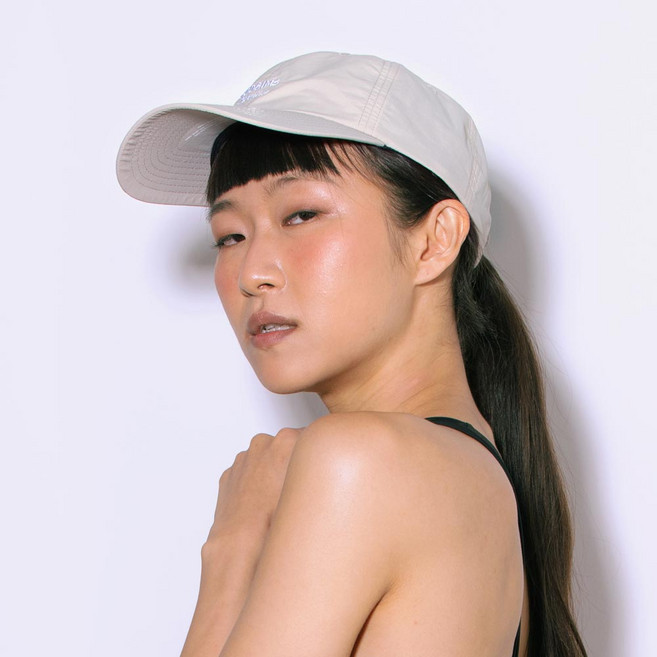 [방수가능]구김스 서핑 데일리 로고 볼캡 +카탈로그포함, Loose fit, 라이트베이지(LIGHT BEIGE)