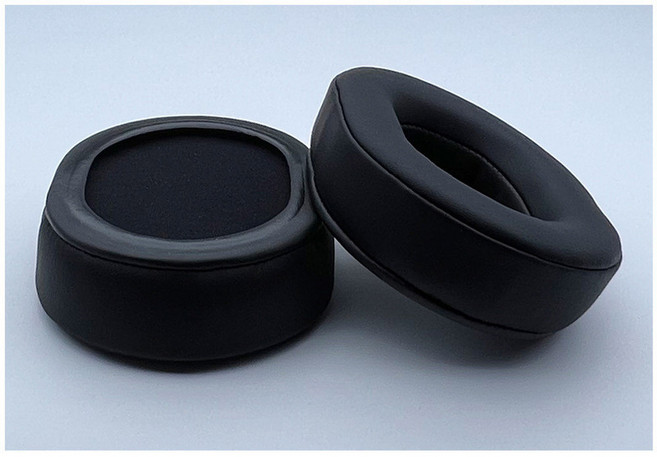 AKG용 타원형 이어 패드 HyperX 클라우드 스텔스 600 헤드폰 블랙 화이트 110X90MM 90X70MM 100X80MM ATH M50X, 85X65MM, 1개, Black