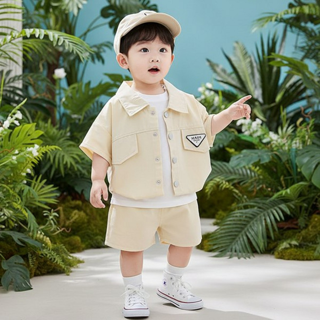 몽실이 셔츠형자켓 반팔상하복