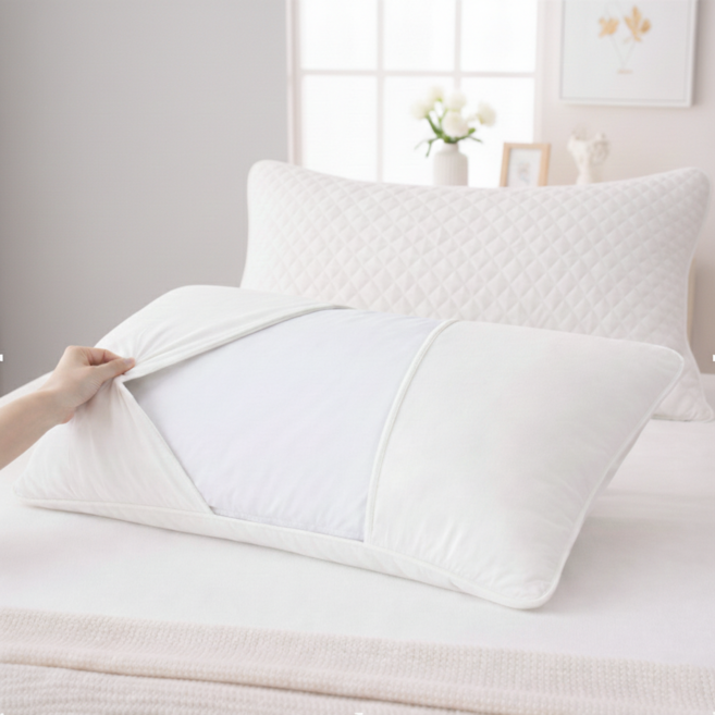 바로바잉 땀방지 방수기능 간편교체 덮개형 베개 커버