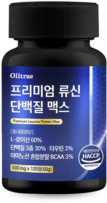 올리트루 프리미엄 류신 단백질 맥스, 1개, 120정