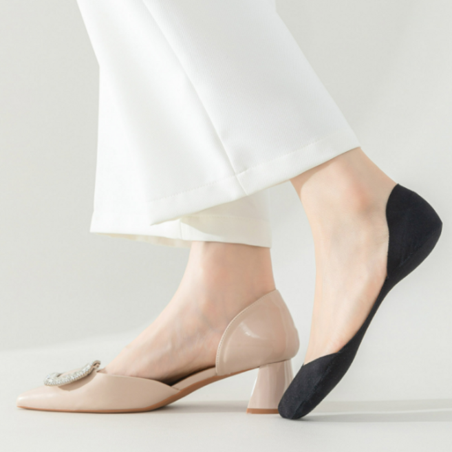 자오자오 여성 페이크삭스 완벽 히든 덧신양말 벗겨짐 방지 구두 로퍼 필수템