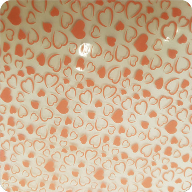 초콜릿 전사지 3ea 더블하트(핑크) No1737, 3개, 3g