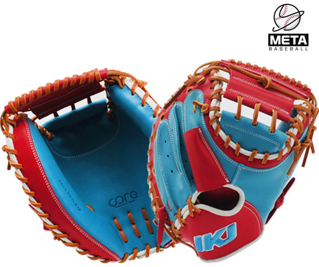 인코자바 포수미트 글러브 34인치 스카이블루/레드 CR CM-TF M