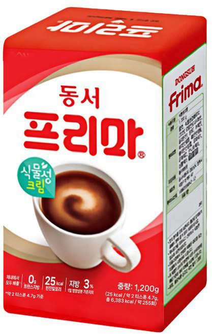 동서식품 프리마, 12개, 1.2kg