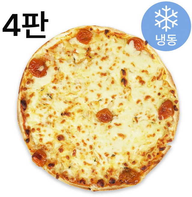 리얼 씬피자 마르게리따 4판 세트, 245g, 4개