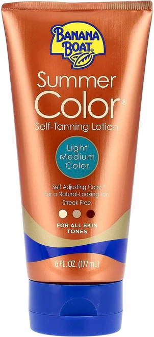 바나나 보트 썸머 컬러® 셀프 태닝 로션 라이트 미디엄 컬러 177ml (6 fl oz) BBT-00780 - 쿠팡