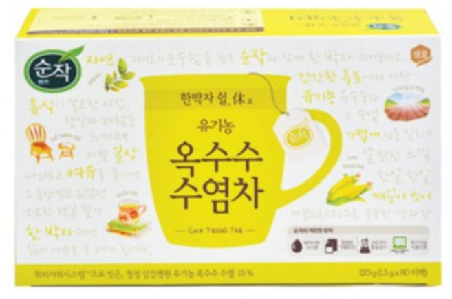 [순작] 옥수수수염차 1.5gx80T, [5491080]옵션없음