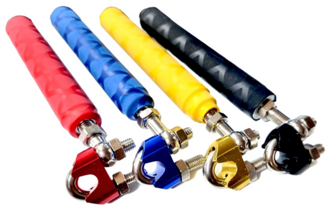 킹콩 오토바이 거치대 확장 마운트 사이드미러 백미러 자전거 연장 익스텐더, 블루, 1개