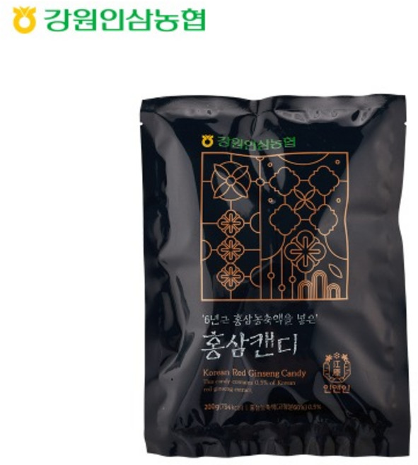 (농협) 6년근 홍삼농축액을 넣은 홍삼캔디 200g 부모님간식 맛있는 캔디, 1개