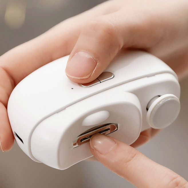 저소음 3in1 안전한 휴대용 전동 손톱깎이 충전식 손톱 갈이 손톱 샌딩 다듬기