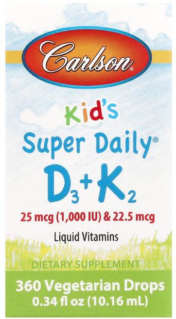 칼슨 어린이 데일리 비타민D 비타민K 1000iu 10.16ml 비타민, 1개