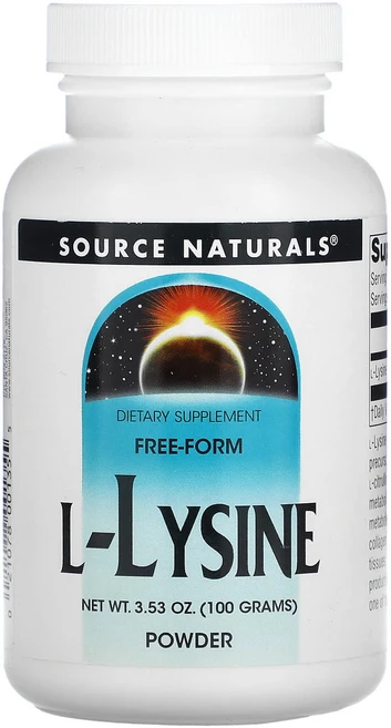 Source Naturals L-라이신 파우더, 100g, 1개 - 쿠팡