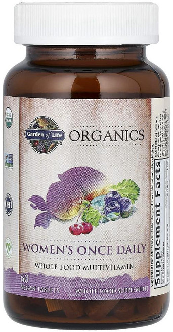 가든오브라이프 여성 원스 데일리 멀티비타민 60정 종합비타민 철분 비오틴 에너지 헤어 스킨 손톱