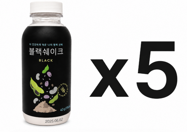 피키피커스 블랙쉐이크, 40g, 5개
