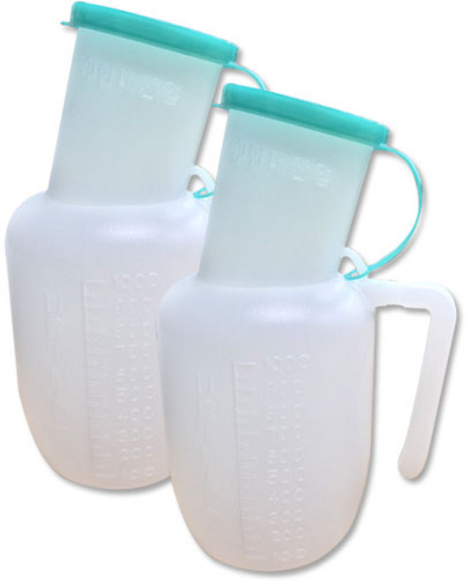 현대의료산업사 남성용 소변기, 혼합 색상, 2개